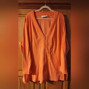 Denim & Co. Active French Terry Zip Fit & Flare Jacket